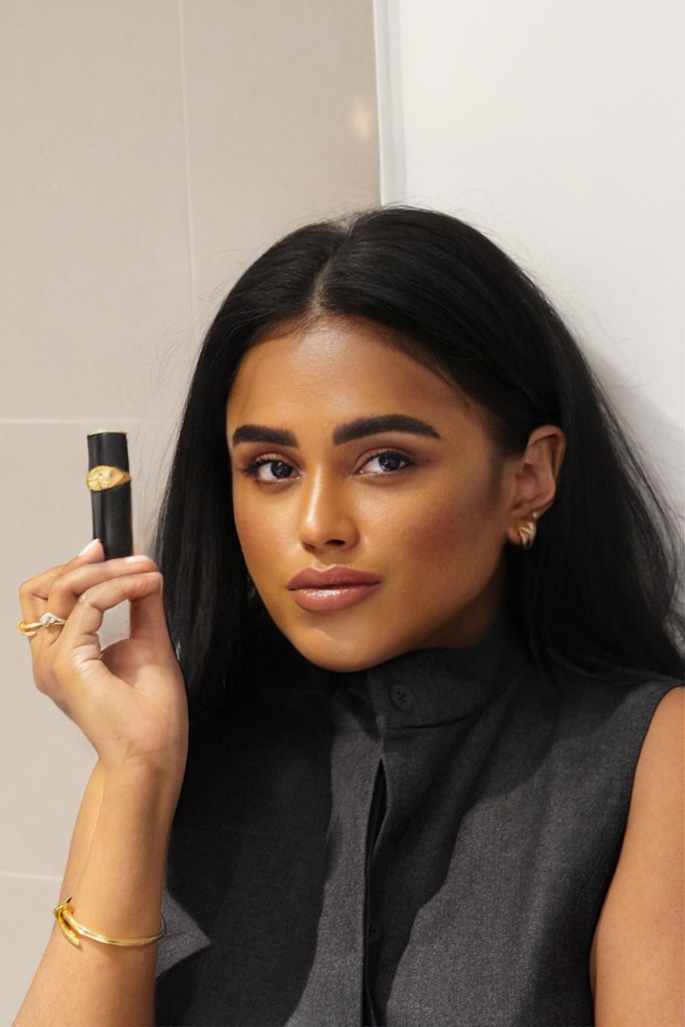 Sachini wearing pat mcgrath MatteTrance Lipstick