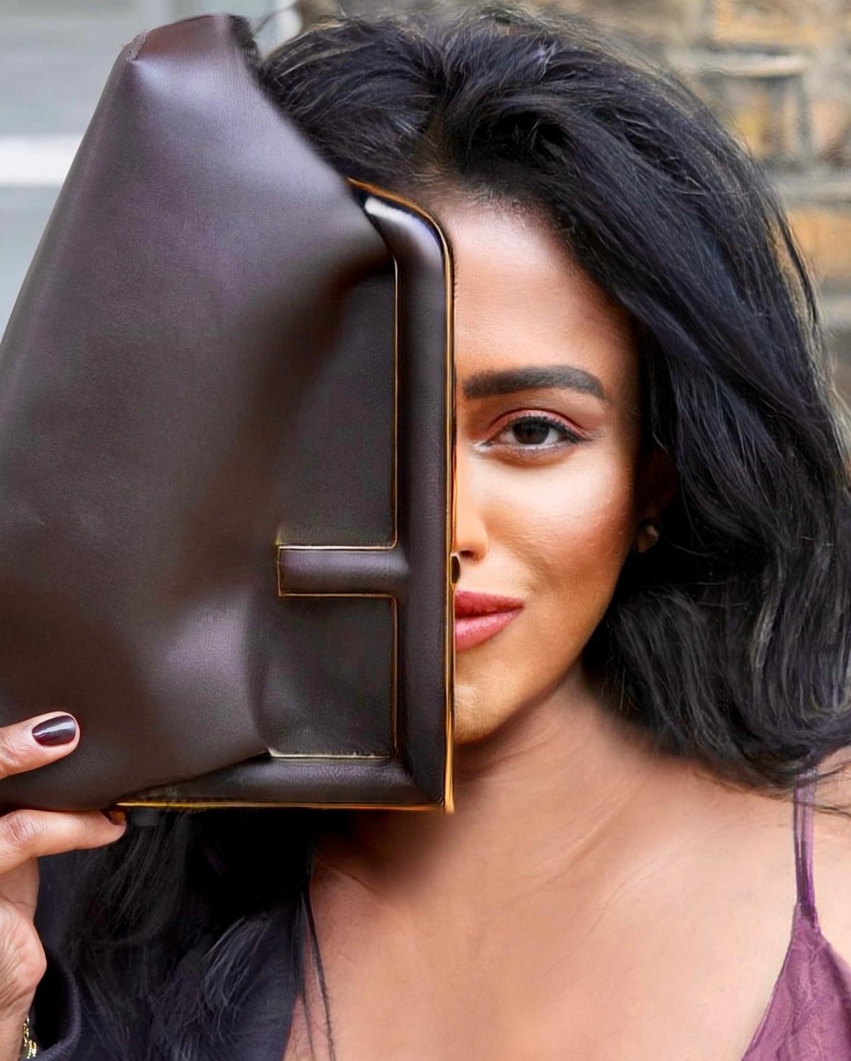 Sachini wearing Fendi Bag