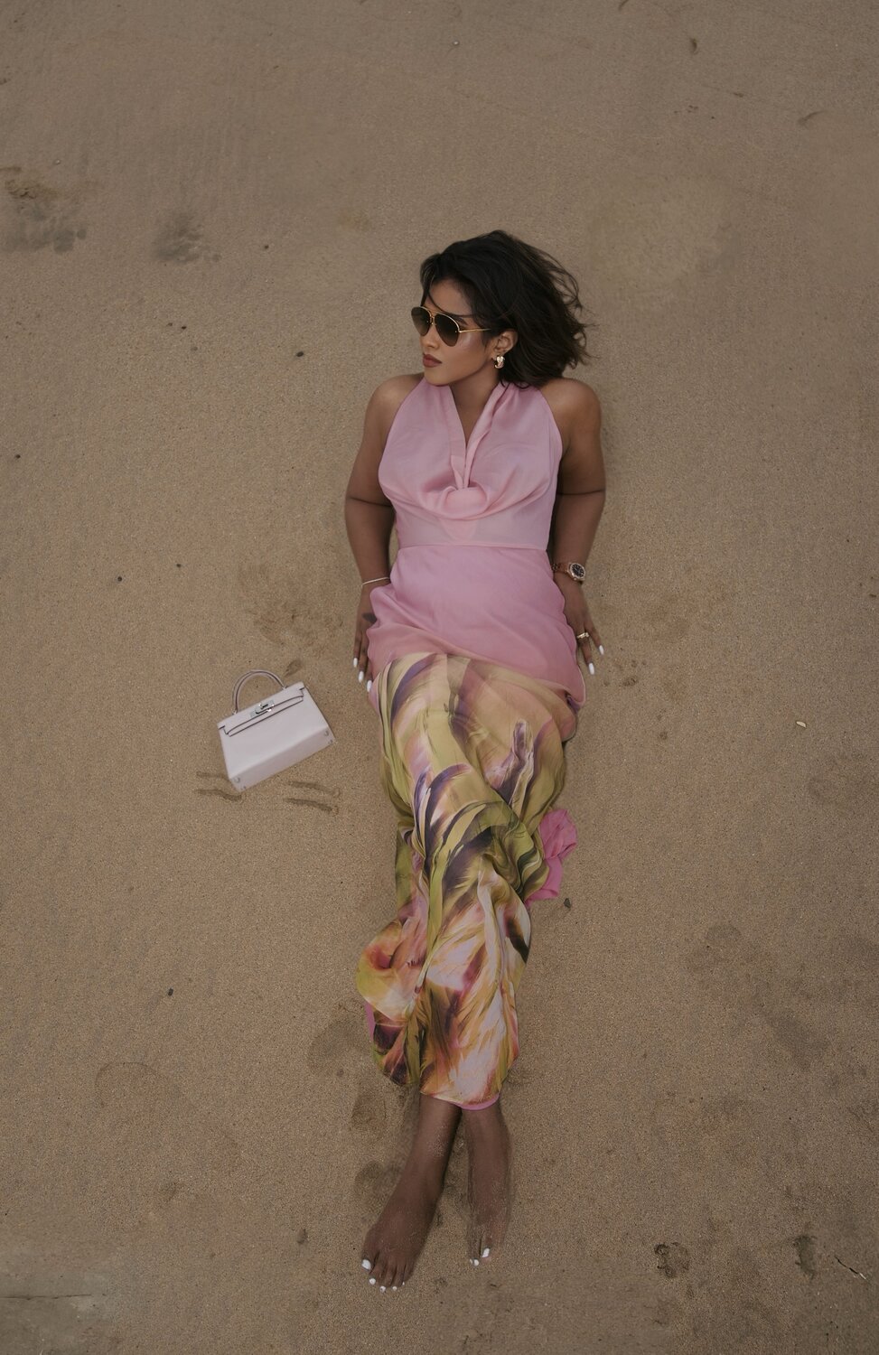 Sachini Dilanka wearing a Karen Millen Dress
