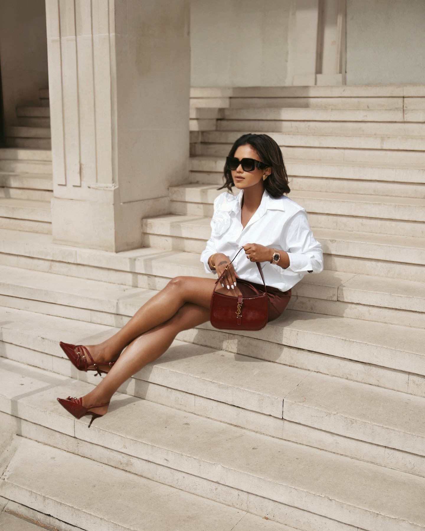 Burgundy for Summer? ♥️

#grwm #summeroutfit #londonstreetstyle #minimalstyledaily #grwmoutfit #ukfashion #ukwomen #londonlifestyle #londonheatwave #springoutfits #summerlook