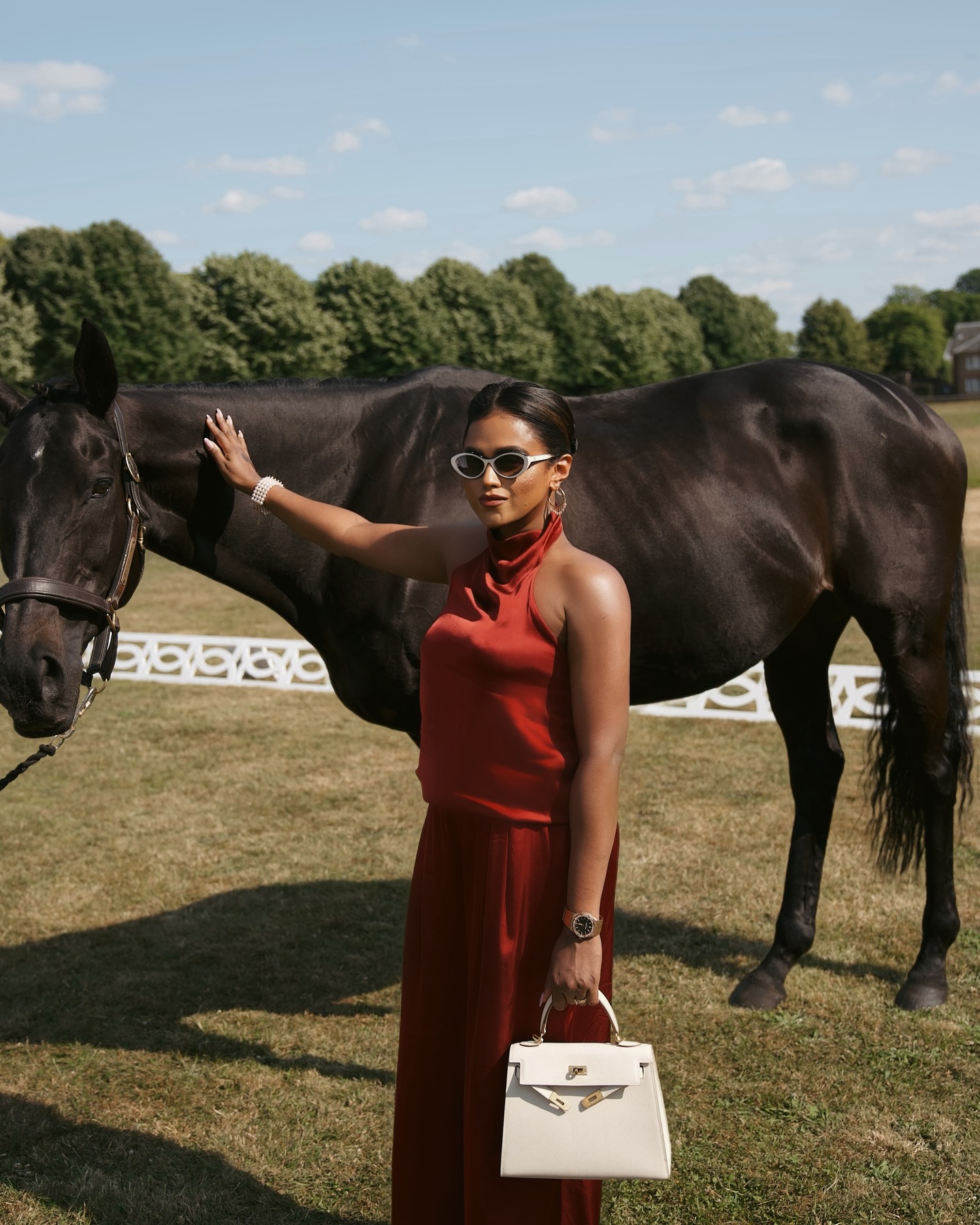 At the Goffs x TASAKI Garden Party at Kensington Palace, wearing my Danger collection from @tasaki_intl , Iconic and Fearless 🤍 #tasaki #tasakidanger *PR invite
