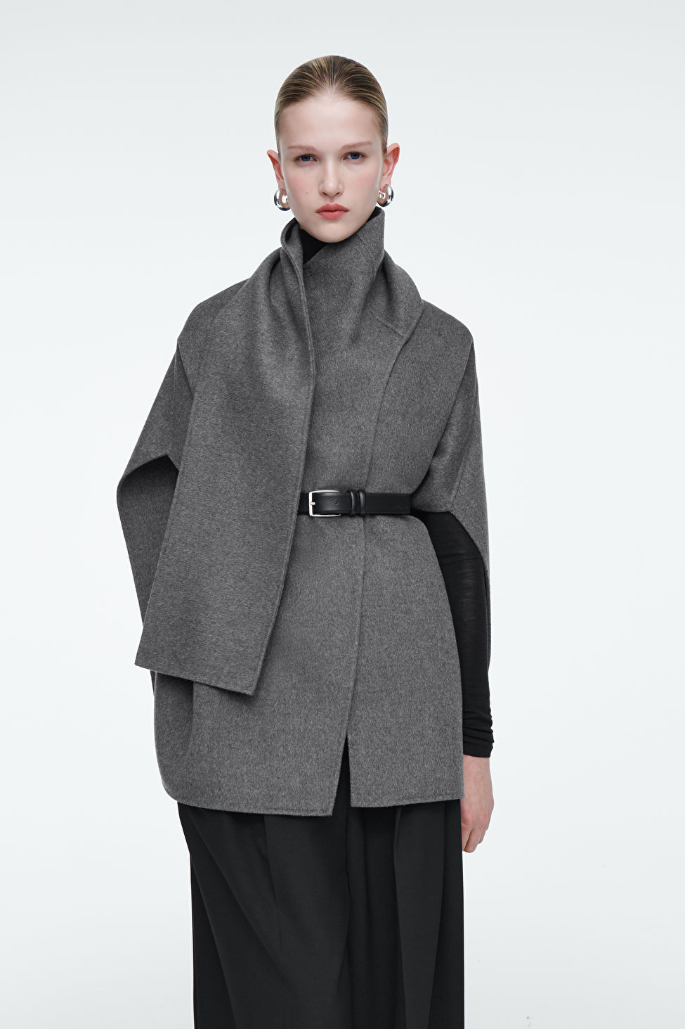 WOOL-BLEND CAPE