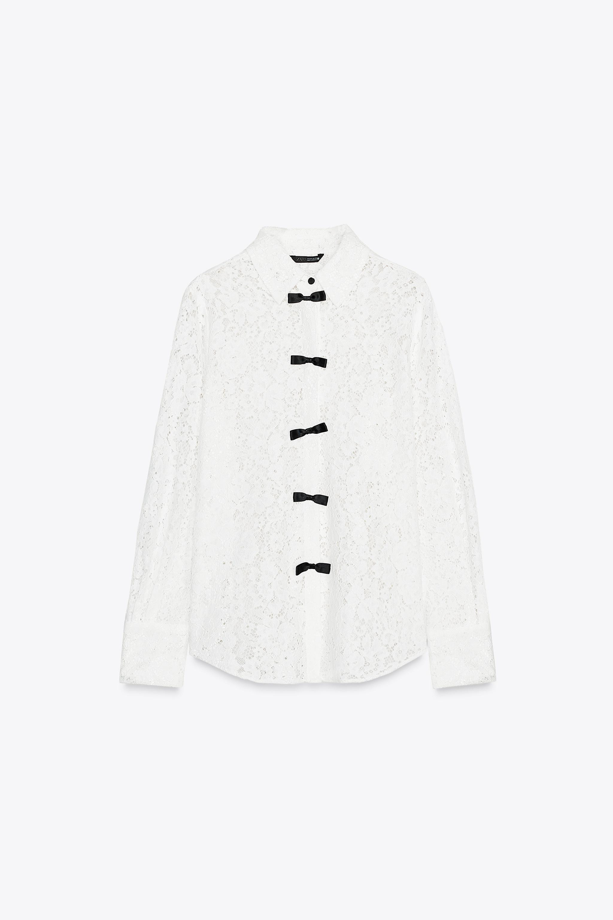 LACE SHIRT WITH BOWS