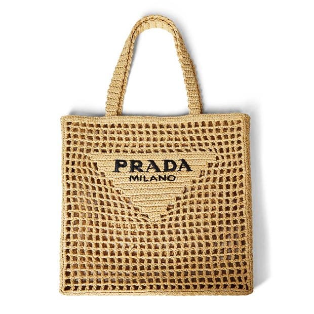 PRADA
    

                    
Rafia Logo Shopping Bag
