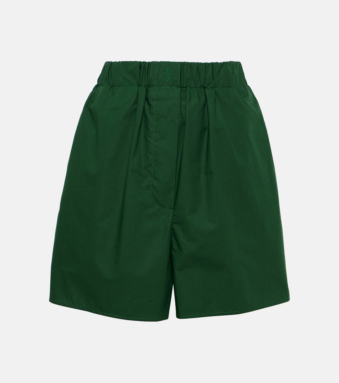 Lui high-rise cotton shorts