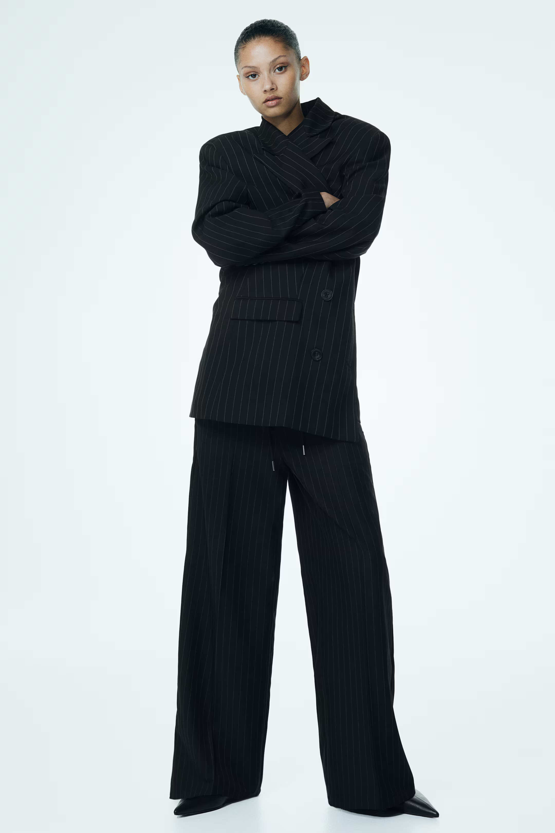 Wide pull-on trousers