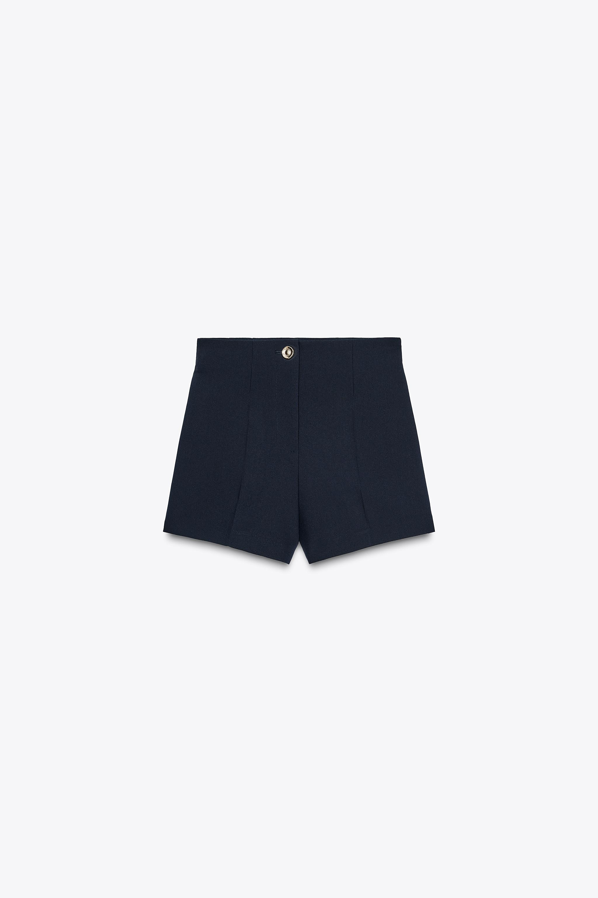 HIGH-WAIST BERMUDA SHORTS