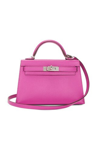 Hermes Epsom Kelly 20 Handbag in Pink