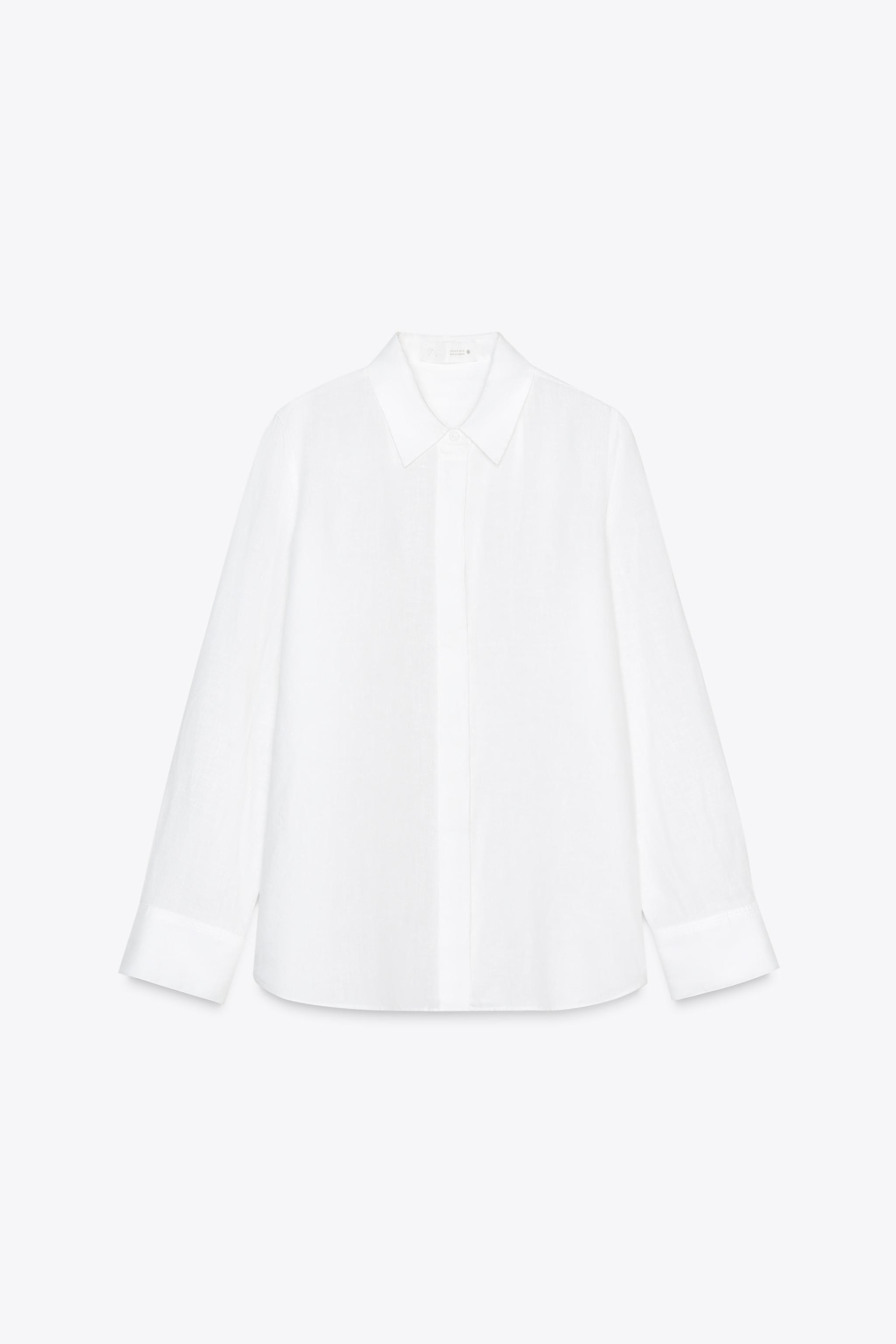 ZW COLLECTION 100% LINEN SHIRT