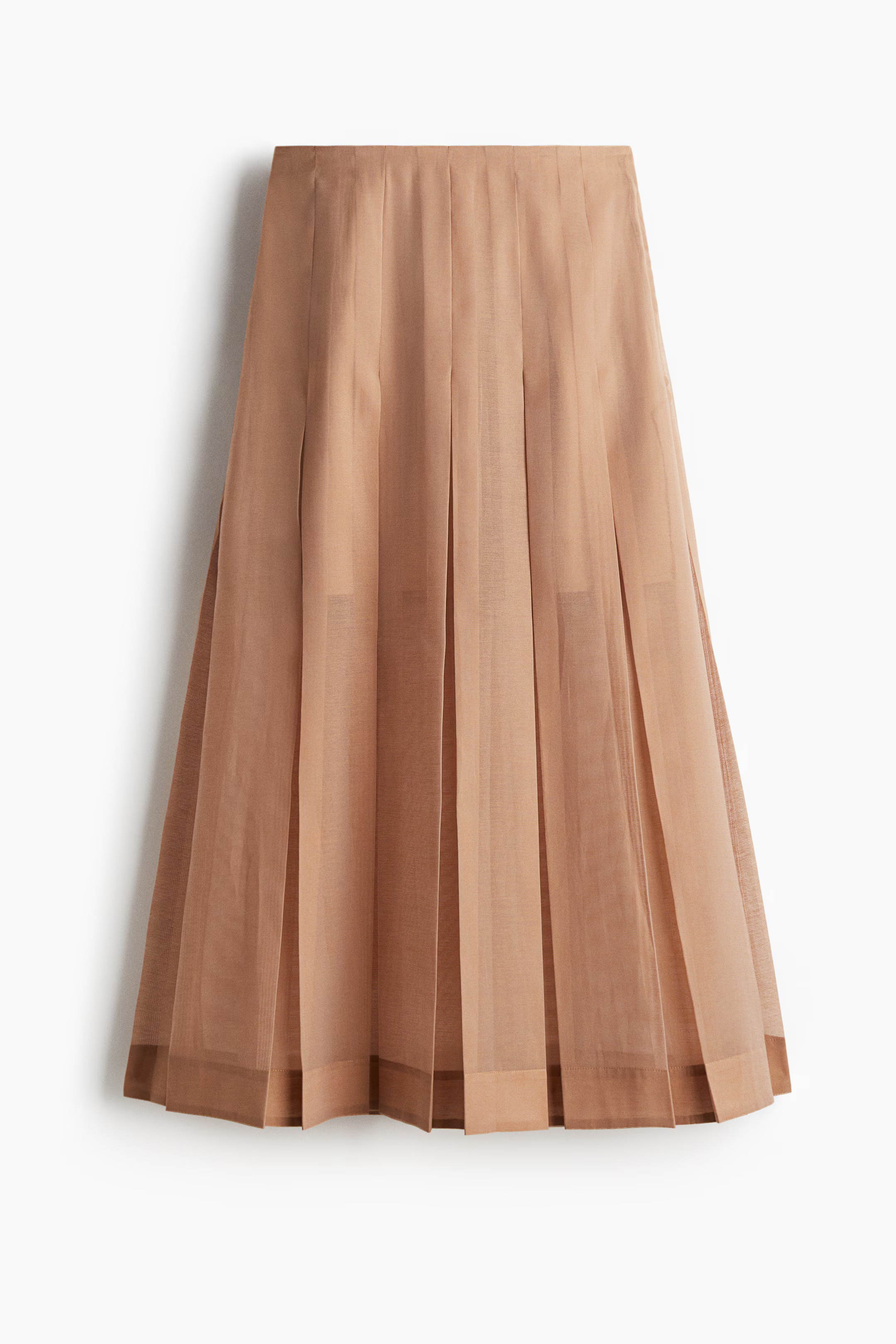 Sheer pleated skirt